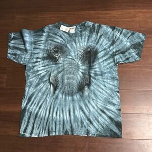 Disney Elephant face Tie-dye Tee shirt